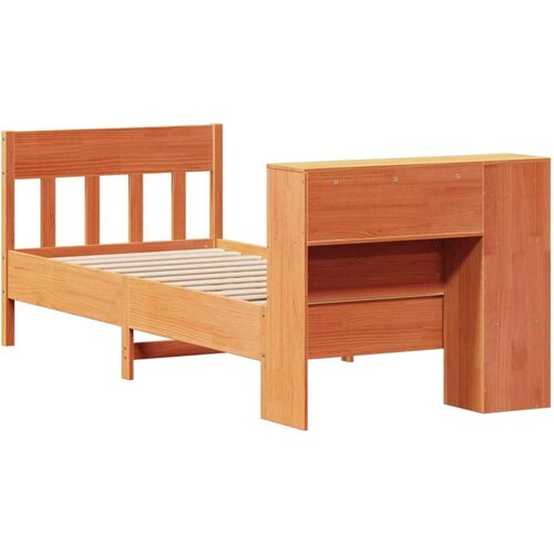 vidaXL Krevet s regalom za knjige bez madraca 75 x 190 cm od borovine Cene