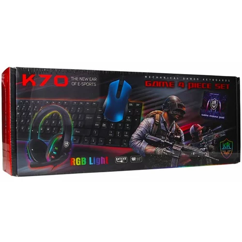  KR K70 Gaming Bundle 4 in 1 RGB Box red