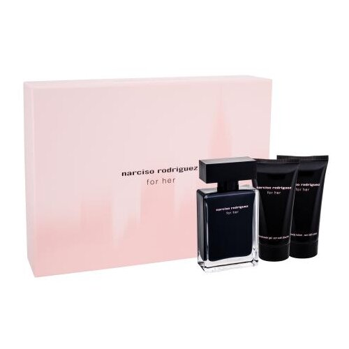 Narciso Rodriguez For Her Set toaletna voda 50 ml + losion za tijelo 50 ml + gel za tu&amp;scaron;iranje 50 ml za ženske Slike