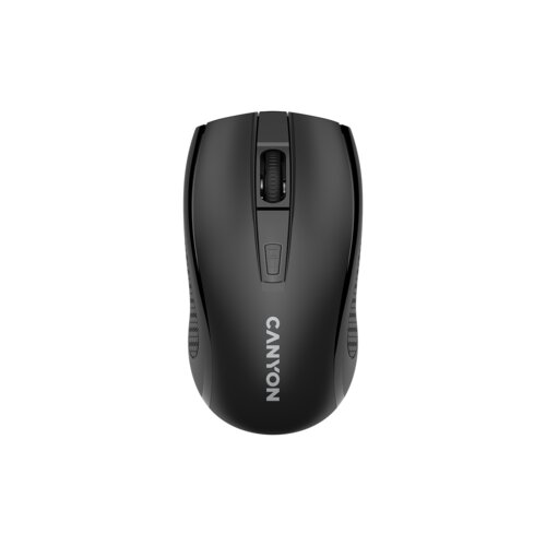 Canyon MW-7, 2.4Ghz wireless mouse, 6 buttons, dpi 800/1200/1600, with 1 aa battery ,size 110*60*37mm,58g,black Slike