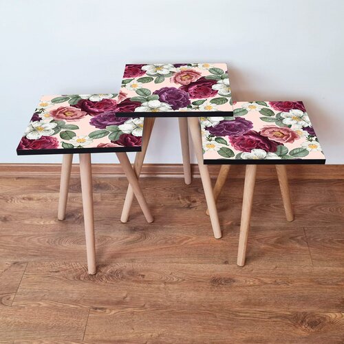 Hanah home Set 3 stočića 3Shp174 Multicolor Cene
