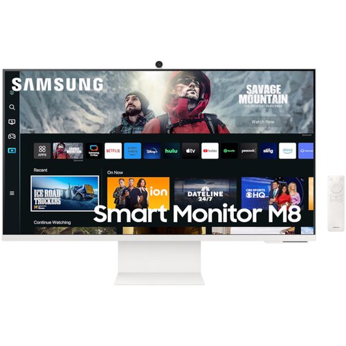 Samsung monitor LS32CM801UUXDU 32"/VA/3840x2160/60Hz/4ms gtg/hdmi,usb,usb c/pivot/visina/kamera/bela Cene
