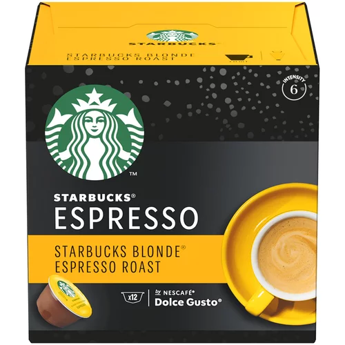 Starbucks BLONDE Espresso Roast by NESCAFÉ® Dolce Gusto® Blonde Roast, kapsule za kavu, (12 kapsula / 12 napitaka), kutija, 66 g