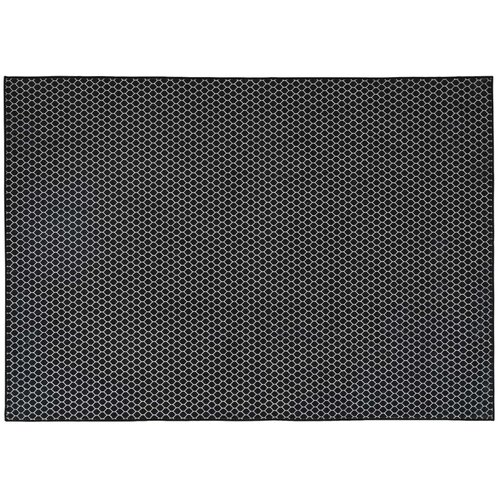  Tepih ORIZ Crni mrežasti uzorak 140 x 200 cm 100% poliester - Crni mrežasti uzorak 140 x 200 cm Slike