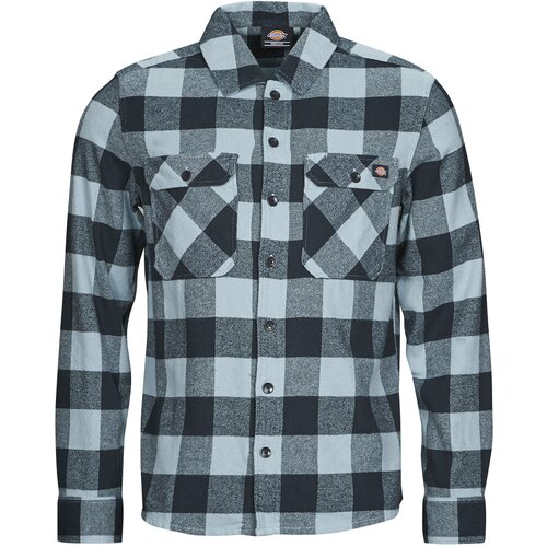 Dickies Srajce z dolgimi rokavi NEW SACRAMENTO Modra Cene