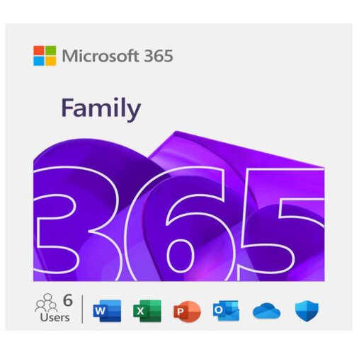 Microsoft Licenca Retail 365 Family FY25H2 English 6 korisnika 1 godina (EP2-32329) Cene