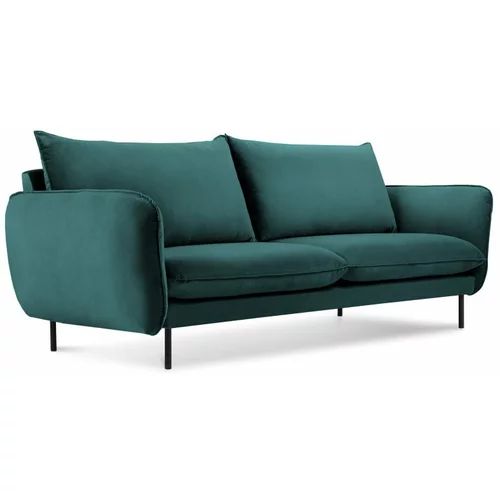 Cosmopolitan Design petrolej zeleni baršunasti kauč Vienna, 160 cm