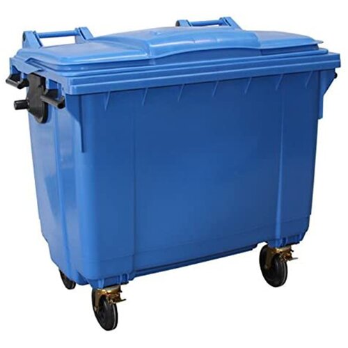 plastični kontejner 660l ravan poklopac plavi 5015 Slike