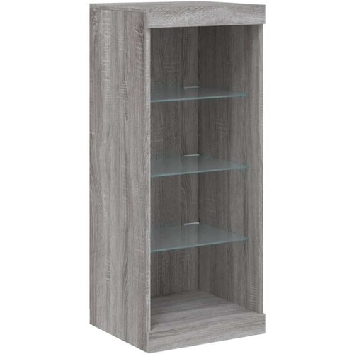  Komoda z LED lučkami siva sonoma 162x37x100 cm Slike