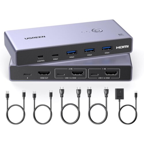 Ugreen USB 3.0 KVM stikalo za upravljanje 2 računalnikov Cijene