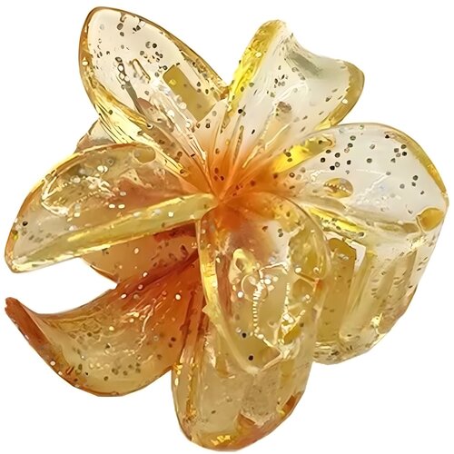 IZMAEL Sponka za lase Flower - Rumena Cene