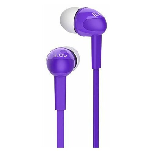 Iluv (peppermintpu) peppermint stereo earphones purple Slike