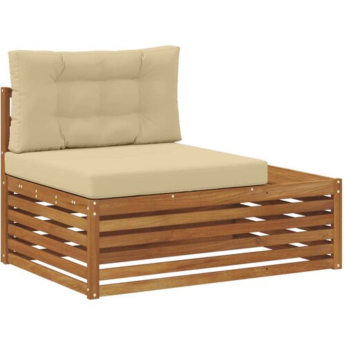  Set vanjskih sofa s jastukom 6 Komad Prirodna i bež Slike