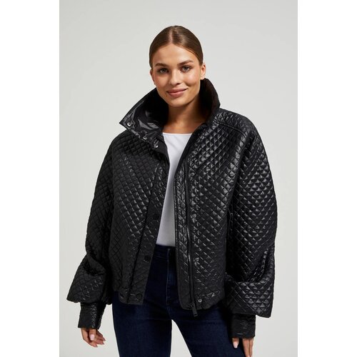Moodo Women's quilted jacket - black Cijene