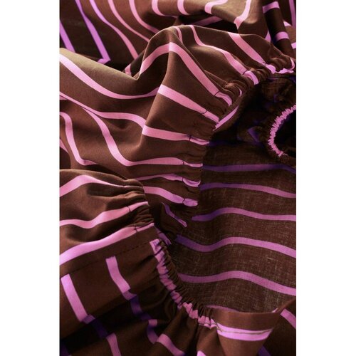 Jotex Rožnata/rjava napenjalna rjuha iz organskega bombaža 90x200 cm Sima &amp;ndash; Slike