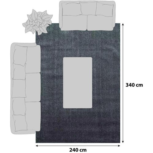 Novel PREPROGA Z VISOKIM FLOROM ATA 7000 240/340 cm tkano svetlo rjava Slike