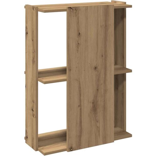 VidaXL Regal za knjige s 3 razina boja hrasta 60x30x80 cm drveni Slike