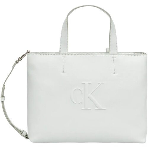 Calvin Klein Jeans Torbe SCULPTED MINI EW TOTE LV04K3111G Siva Slike