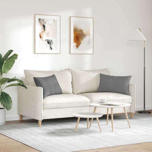 VidaXL jastučići za sofu 2 pcs tamno siva 60 x 40 cm tkanina Slike