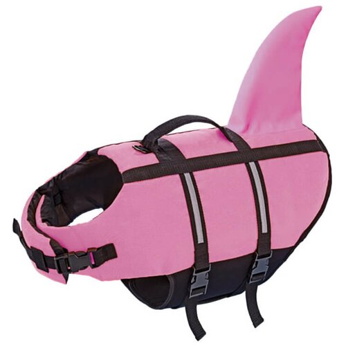 Nobby plavalni jopič &amp;quot;sharky&amp;quot; za psa, roza - l Slike