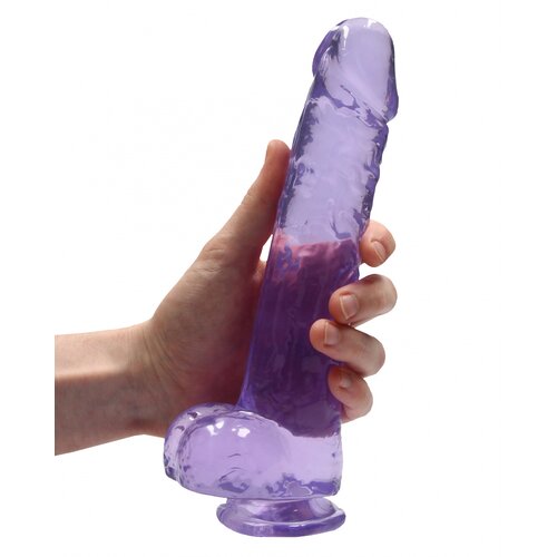 REALROCK Realistic Dildo with Balls 9" 22 cm Purple Cene