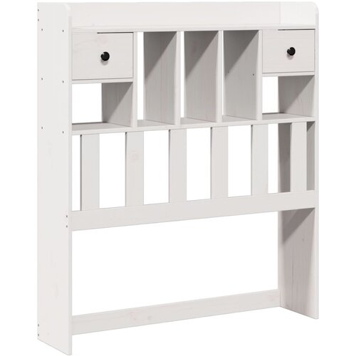 Maison Chic Posteljno vzglavje - Vzglavna omarica - Nočna omarica s predelki bela 90 cm trdna borovina, (21709493) Cene