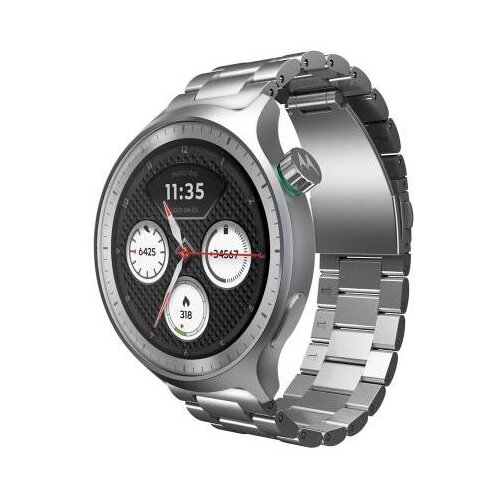 Motorola Moto Watch Matte Silver + Pantone Herbal Garden band Cene