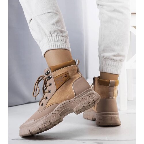 D/CEO Beige insulated boots with chain Harrison Cene