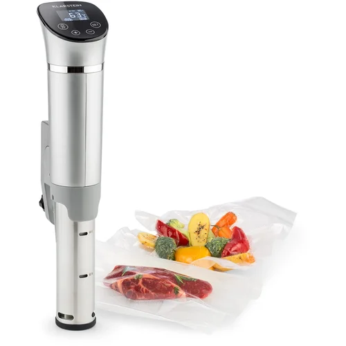 Klarstein Quickstick Flex, Sous-Vide grelnik, 1300 W, 3D cirkulacija, 0 - 95 °C, IPX7, časovnik, srebrna