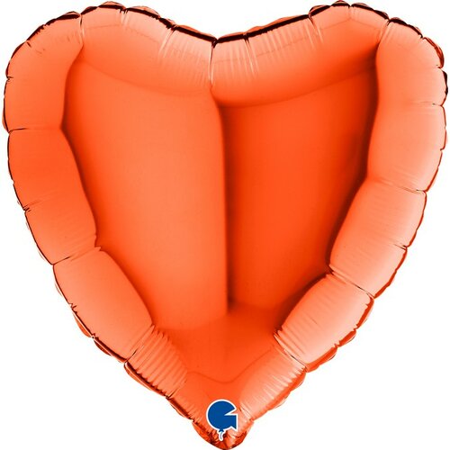 narandžasto srce folija balon sa helijumom Slike