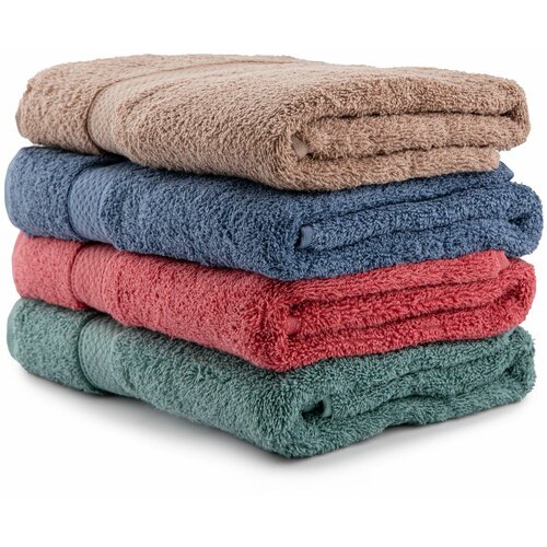 colorful 60 - style 2 greenroseroyalbrown hand towel set (4 pieces) Slike