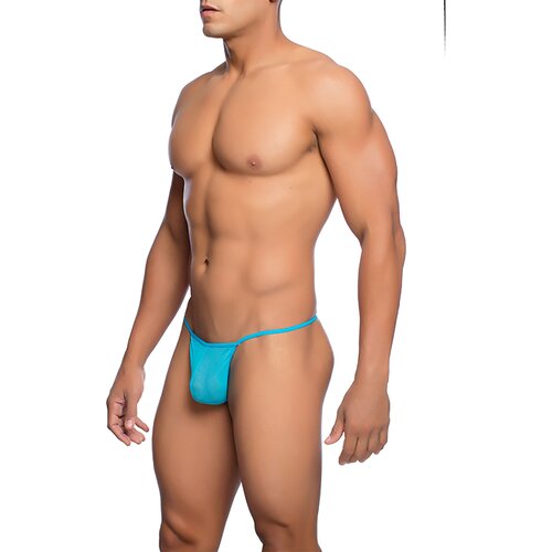 MOB Sheer T-Back Thong Aqua S/M Cene
