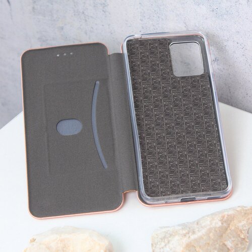 Teracell Maska za Motorola Moto E13 na preklop Flip Premium roze zlatna Cene