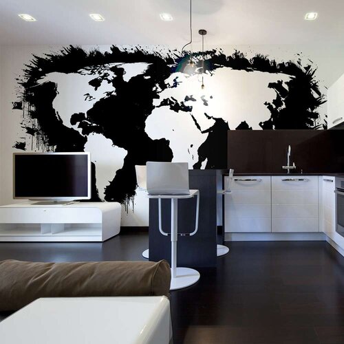  Tapeta - White continents black oceans... 450x270 Slike
