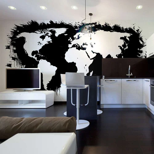 Tapeta - White continents black oceans... 450x270 Tapeta - White continents black oceans... 450x270