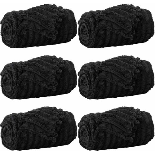  Pokrivači za bacanje 6 pcs Crna 200 x 150 cm Runo Slike