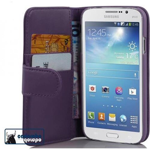 Cadorabo Ohi&scaron;je, združljivo z Samsung Galaxy MEGA 5.8 v pastelno vijolično - Za&scaron;čitni ovitek iz gladkega umetnega usnja in žep za kartice, (20558128) Cene
