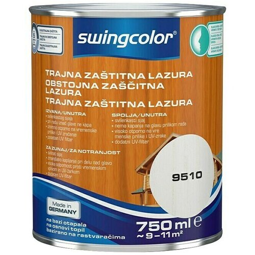 SWINGCOLOR Obstojna zaščitna lazura (barva: bela, 0,750 l) Cene