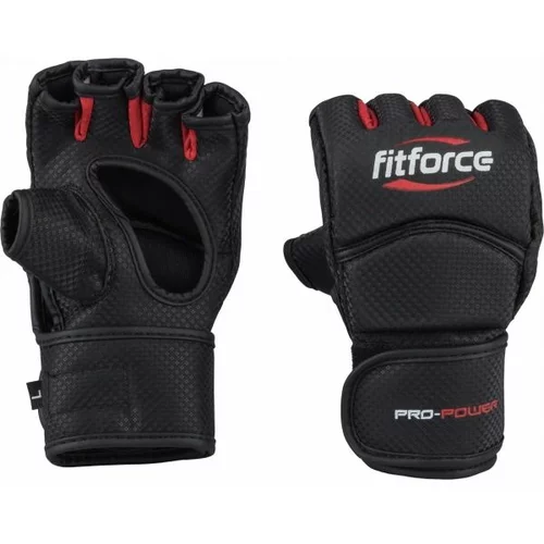 Fitforce PRO POWER MMA rukavice bez prstiju, crna, veličina