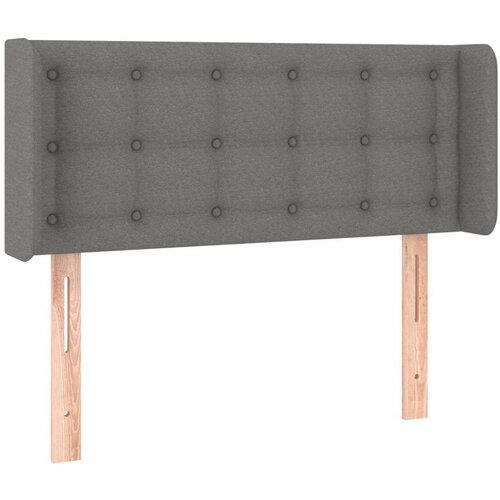  Uzglavlje tamnosiv 93x16x78/88 cm od tkanine Slike