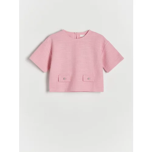 Reserved - Bluza od tvida - ružičasta