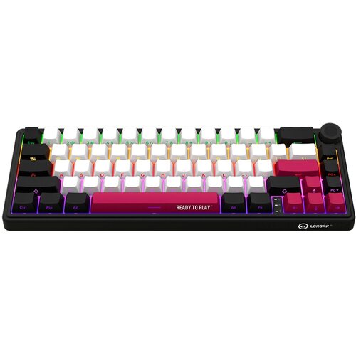 Lorgar KBP70MW, Wireless 65% Mechanical Gaming Keyboard Pro, Black/red, EN layout Slike