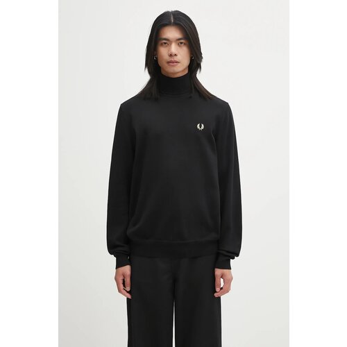 Fred Perry Puloverji Fp Roll Neck Jumper Črna Slike