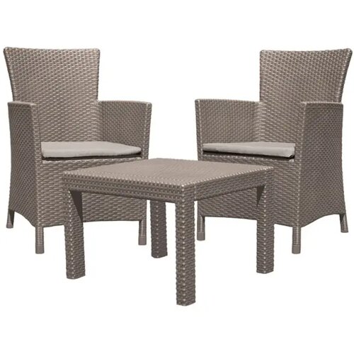 Allibert set rosario balcony sto/dve stolice cappuccino Slike