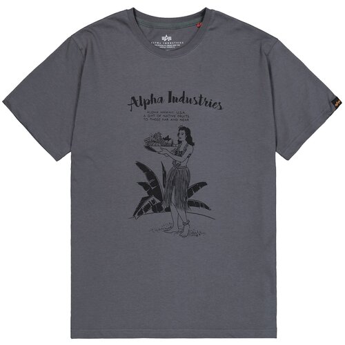 Alpha Industries Majica 'Hawaii' temno siva / črna Cene