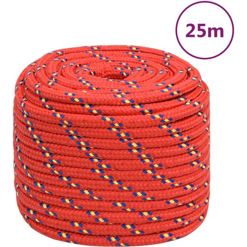 VidaXL Brodski konop crveni 18 mm 25 m od polipropilena Slike