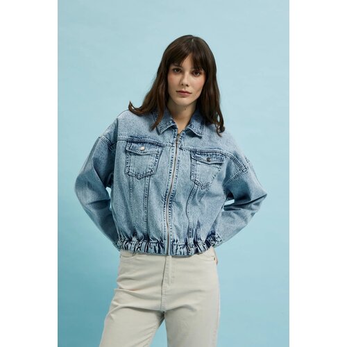 Moodo Women&amp;#039;s denim jacket - blue Slike