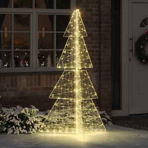  Božićno drvce s 240 LED svjetlima Topla bijela 180 cm Akril Cijene