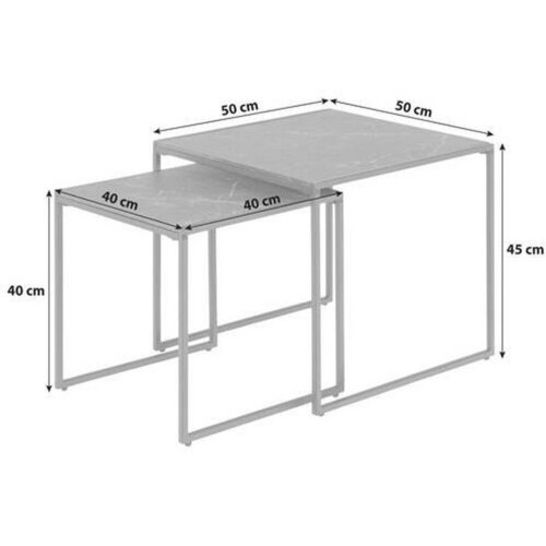  Infiniti klub sto set 2/1 print crnog mermera/crni metal Slike