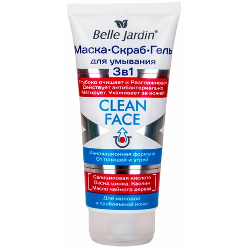 Belle Jardin maska, piling i gel za čišćenje lica protiv akni i mitisera Slike